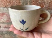Keramický hrnek cappuccino květ keramikaandee káva Tulipán