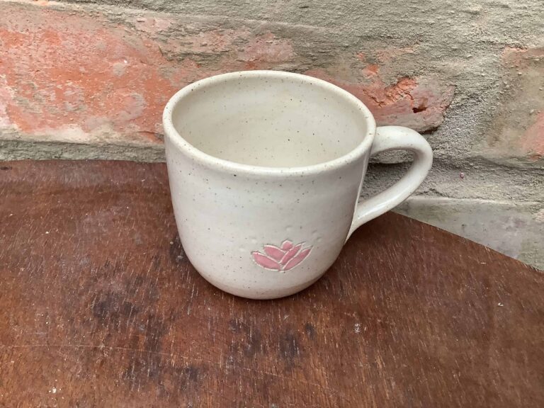 hrnek keramika lotos kafe Květ