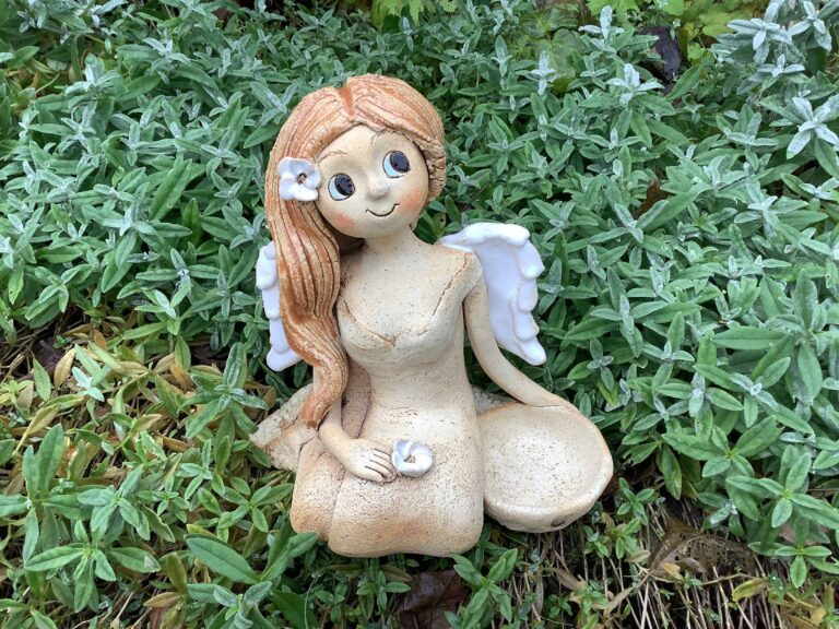 Keramický anděl Andělka dekorace soška keramika Andee