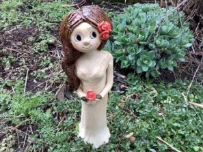 růže růženka květ socha figura Keramická víla