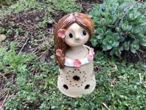 Lampicka víla květ dekorace víla keramika světlo svíčka keramikaandee Víla