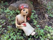 vlci mák kvet víla keramika soška Andee