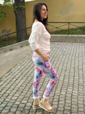 Kalhoty květované pohodlné kolekce rozkvetlá