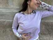 lejla mikina Andrea Abrahamova kolekce oblečení rozkvetlá