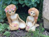 Víla soška dekorace keramika domov růže láska keramikaandee keramika andreaabrahamova figura Sipkova