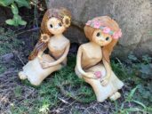 Víla soška dekorace keramika domov růže láska keramikaandee keramika andreaabrahamova figura Sipkova