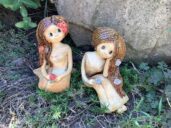 růže růženka květ socha figura Keramická víla