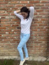 Kalhoty lili vzor Jeans pohodlné