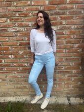 Kalhoty lili vzor Jeans pohodlné