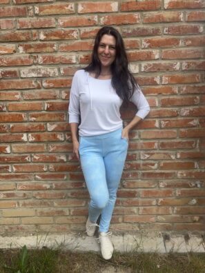Kalhoty lili vzor Jeans pohodlné